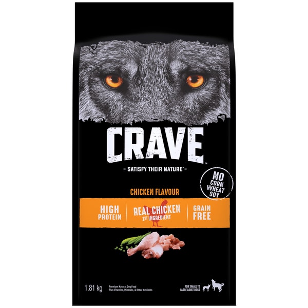 CRAVE™ Dog Food Dry Adult Protein Grain Free, Chicken image 1