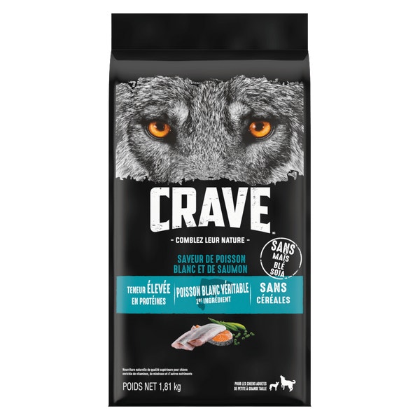 Nourriture pour chiens adultes CRAVE(MC) saveur de poisson blanc et de saumon image 1