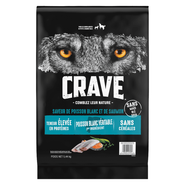 Nourriture pour chiens adultes CRAVE(MC) saveur de poisson blanc et de saumon image 1