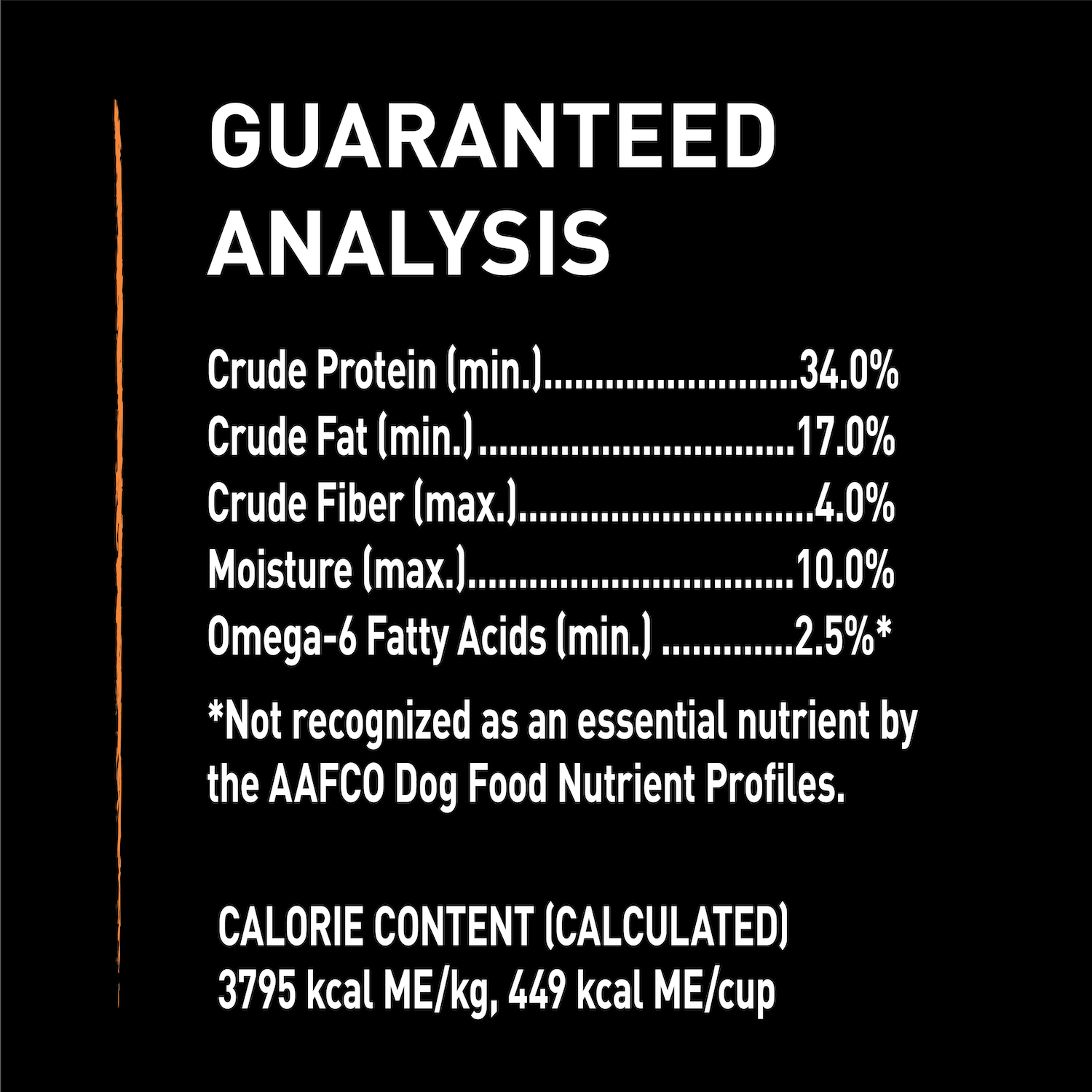 CRAVE™ Dog Food Dry Adult Protein Grain Free, Chicken guaranteed analysis image