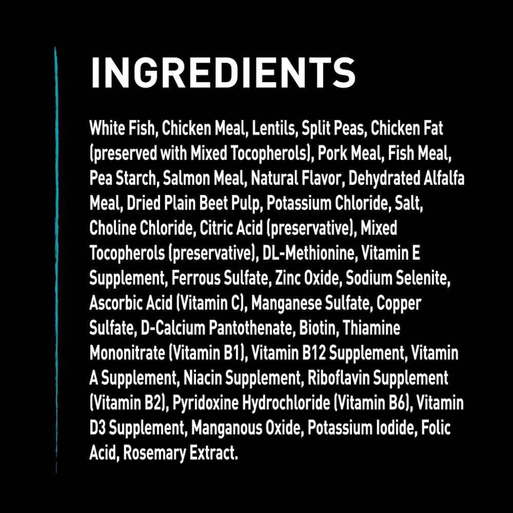 CRAVE™ Dog Food Dry Adult Protein Grain Free, White Fish & Salmon ingredients image